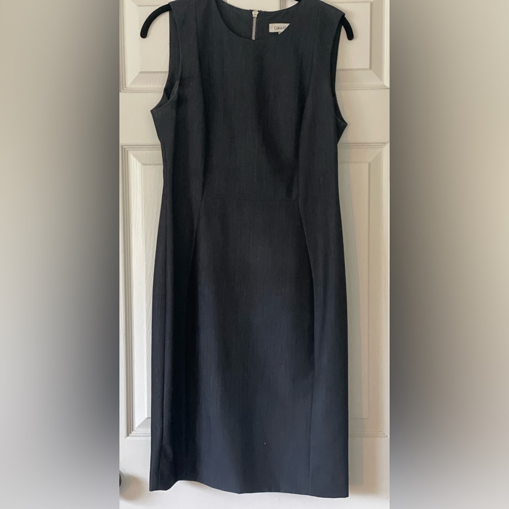 Calvin Klein Navy Fitted Cocktail Dress